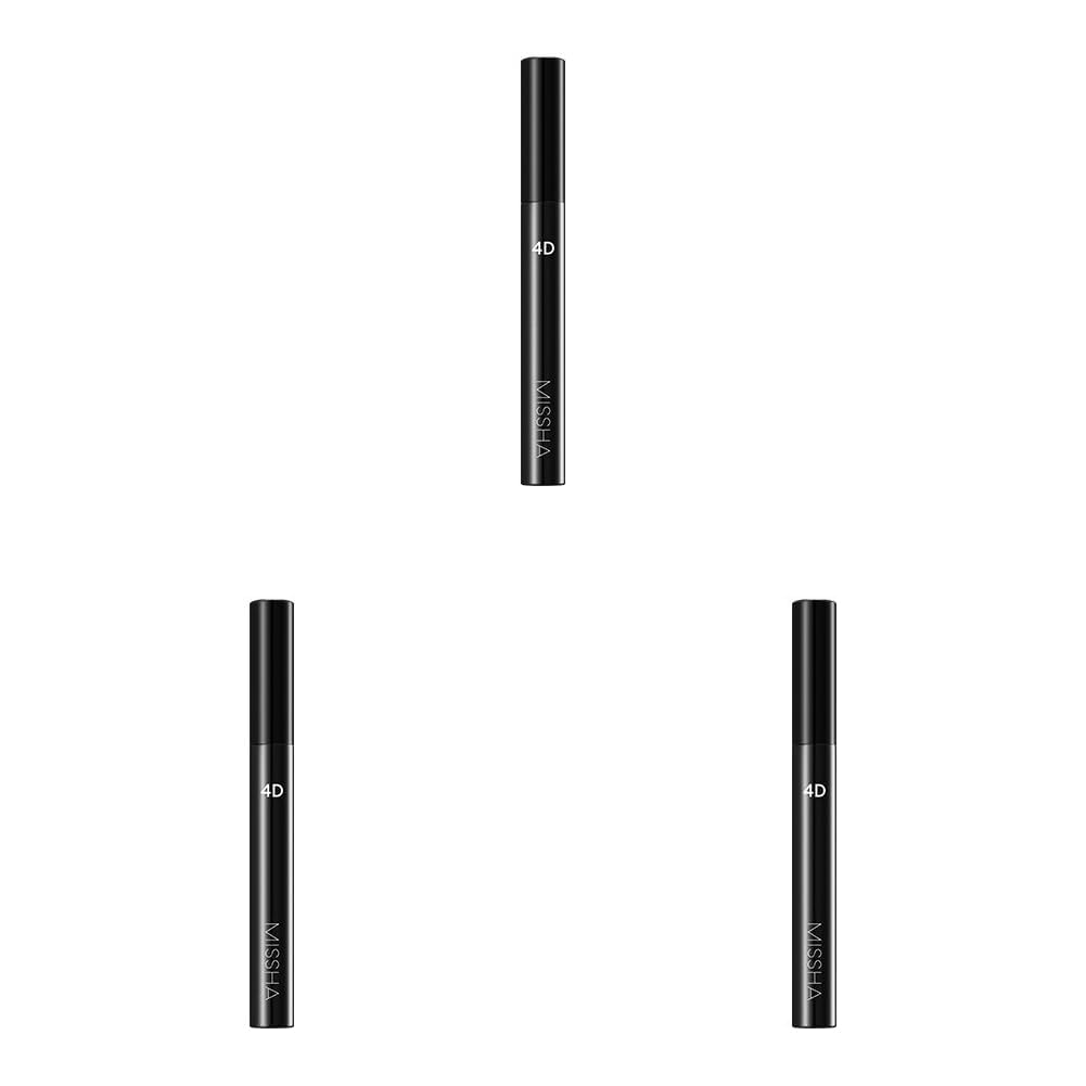 MISSHA 4 Boyutlu Etki Ile Hacim Veren Maskara 4d Mascara (3 paketi)