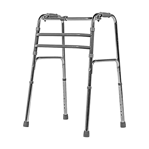Andador Articulado Aluminio Dobravel Super Prata Espelhado Bc1515