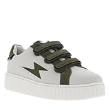 Autres matériaux VANESSA WU - Tennis kaki à talon compensé bas et à bandes auto-agrippantes - Taille numeric_38