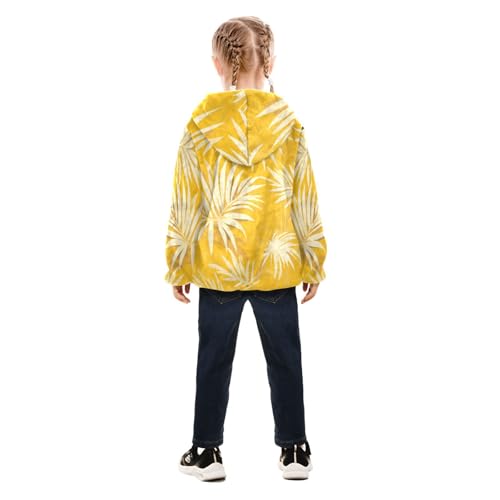 GuoChe Penguin Wheat Girls Sherpa Jacket With Hood4