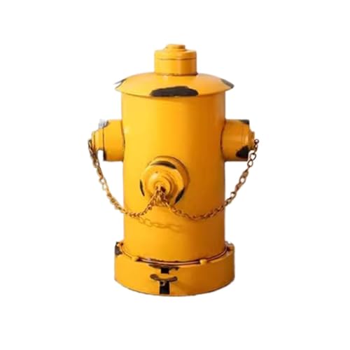 Poubelle métal bouche d'incendie vintage industrielle à pédale