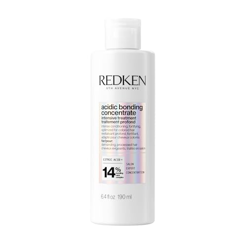 Redken, Tratamiento Intensivo, Repara Puntas Abiertas, Enriquecido con Bonding Care Komplex, Para Cabellos Dañados, Acidic Bonding Concentrate, Vegano, 190 ml