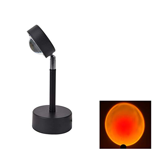 VELIHOME Lâmpada LED de projeção ao pôr do sol, luz de atmosfera de sonho, lâmpada moderna de piso,