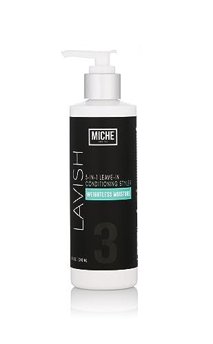 Miche Lavish Leave-In Conditioner For Curly, Kinky Or Wavy Hair, Silicone And Paraben Free - 8oz