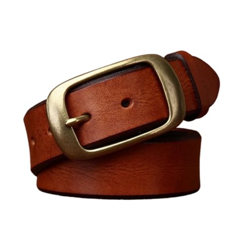 Full Grain Distressed Leather Belts for Everyday Casual Jeans, 1.5