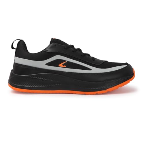 Image of CLYMB Men's Dhamm Black Running Sports Shoe Perfect for Office Walking Jogging