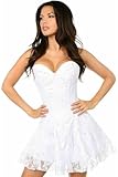 Lavish White Lace Corset Dress (Large)