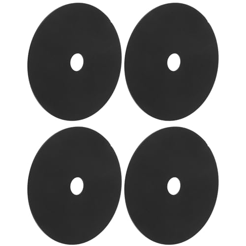 VALICLUD Protector para Escobilla de Inodoro, 4 Piezas de Repuesto de PP Negro Suave, Accesorio Eficaz para Bloquear Olores y Salpicaduras en Limpieza de Baños