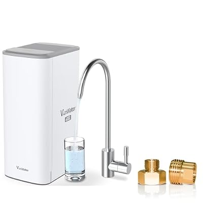 V1 Reverse Osmosis Water System, Under Sink Tankless Reverse Osmosis Water Filter, Multistage 600GPD RO Water Filtration System, Reduce TDS PFAS, NSF/ANSI 372 Listed, Suitable for 1/2" 3/8" 3/8" Comp