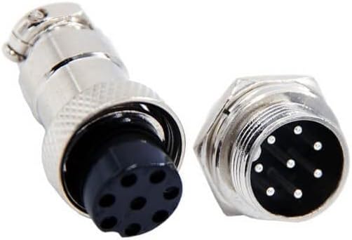 10pcs GX16 8 Pin Male to Female Connector 16mm 8-Pin Straight Plug and Socket