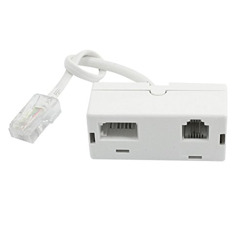 Uxcell RJ45 Plug to BT RJ11 Secondary Splitter Telephone Adapter