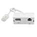 Uxcell RJ45 Plug to BT RJ11 Secondary Splitter Telephone Adapter