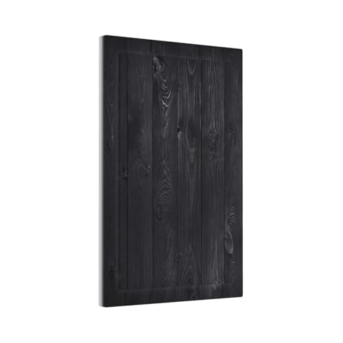 Decorative Switch Plate Covers Vintage Black Wood Plank Wooden Board 1 Gang No Device Single Blank Outlet Covers Wall Plate Light Switch Cover Plate for Farmhouse Bedroom Decor