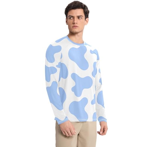 Cow Blue Men's UPF 50+ Breathable Comfort Mens Sun Protection Long Sleeve Outdoors3
