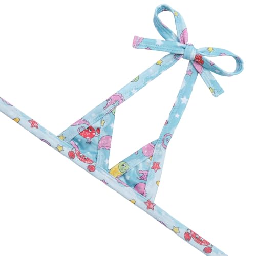 Image of CuteBone Dog Bikini Dress, Stylish Swimsuit Costume for Small Dogs, Comfortable & Adjustable Puppy Bathing Suit, Soft Outfit Pet Apparel for Beach, Pool and Summer Fun DB35XS