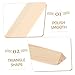 MUCKLILY 10pcs Wooden Triangle Molding Strip for Window Decor Casement Window Screen Trim Decorative Wall Molding Trim