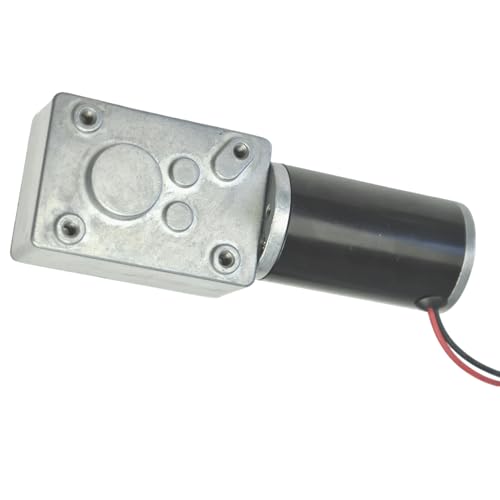 CHANCS 12V 8mm Welle 7RPM Turbinen-Schneckenmotor Metallgetriebe Umkehrbarer Getriebemotor für Papierhandtücher, Spender, Shredder