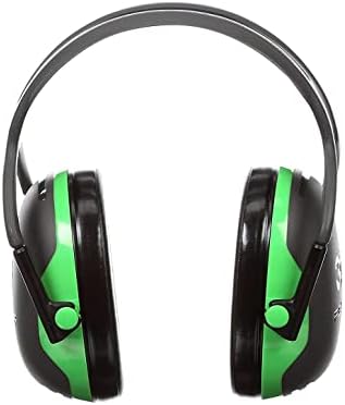 3M Peltor X1A Over-the-Head Ear Muffs, Noise Protection, NRR 22 dB, Construction, Manufacturing, Maintenance, Automotive, Woodworking,Green