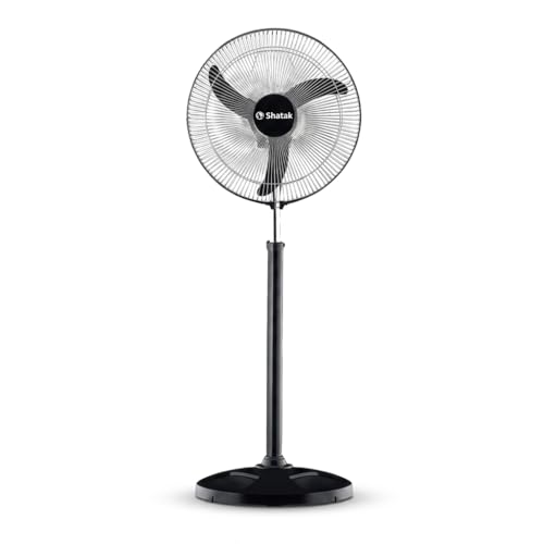 Image of SHATAK Bullet Pedestal Fan ISI Marked | Stand Fan with Tilt Mechanism | High Air Delivery | Aesthetic Design with Telescopic Arrangement