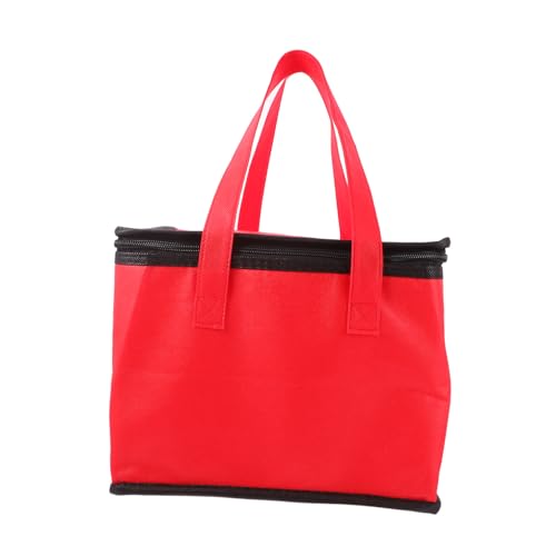 KICHOUSE Insulated Pizza Carrier Bag Hot/cold Food Aluminum Non-woven Longevity Temperature Retention Stylish