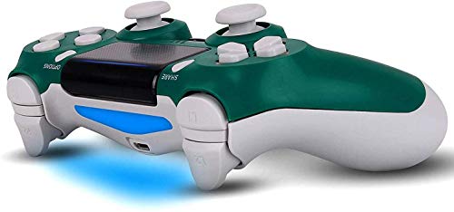 Game Controller for PS4 Wireless Gamepad for PS4/PS4 Pro/PC and Laptop with Vibration and Audio Function, Mini LED Indicator, High-Sensitive Controller with Anti-Slip(Alpine Green)