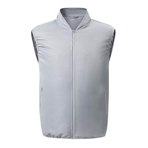 Meichoon Cooling Vest Wearable Air Conditioner Waistcoat Adjustable Wind Speeds Ideal for Outdoor Work and Activities