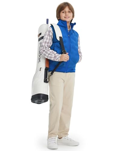 M MAELREG Boys Puffer Vest Full Zip Winter Water Resistant Sleeveless Jacket with Pockets for School and Outdoor — view 6