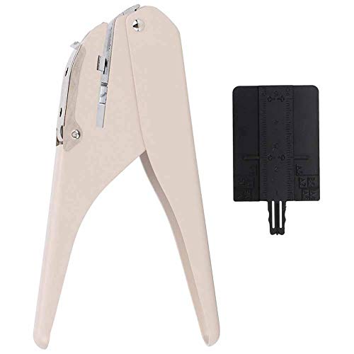 ?Year-end Promotion? Punching Tool, Mushroom Hole Puncher Loose-Leaf Pages Punching Machine Supplies Sheet Punch Capacity for Office School(Mushroom Hole Puncher-Pink)