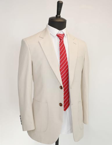 Casual Men's Suits Linen Slim Fit 2 Pieces Tuxedos Summer Beach Wedding Jacket+Trousers2