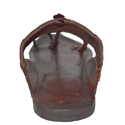 Image of Royal Khwaab Men's Kolhapuri chappals Leather hardcrafted Stylish,Ethinicwear & Dailywear Designed with Excellence 100% Comfortable.