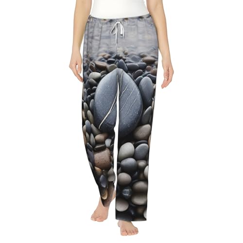 Pantalon de pyjama chaud femme ample et confortable pour vêtement de nuit hiver