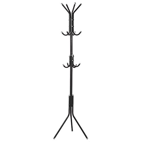 Ejoyous-Standing-Coat-Rack-10-Hooks-Hall-Tree-Coat-Hanger-Holder-Home-Enterway-Tree-Clothes-Storage-Stand-for-Coat-Hat-Clothes-Scarves-Handbags-UmbrellaBlack Ejoyous Standing Coat Rack 10 Hooks Hall Tree Coat Hanger Holder Home Enterway Tree Clothes Storage Stand for Coat Hat Clothes Scarves Handbags UmbrellaBlack