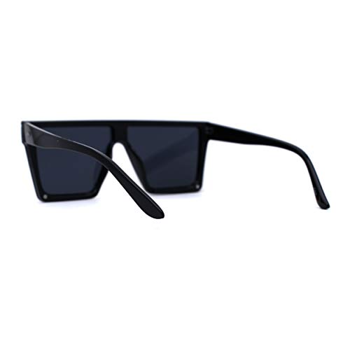 Half Rim Style Flat Top Squared Rectangular Retro Fashion Sunglasses4