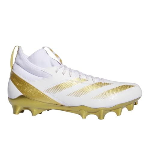 Image of adidas Mens Adizero Impact Football Sneakers Shoes - White - Size 11.5 M