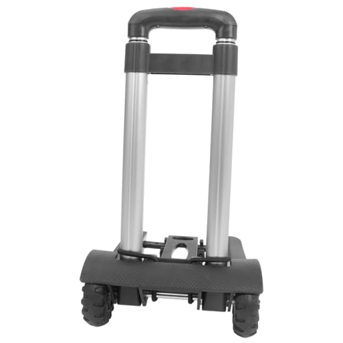 Healifty Heavy Duty Luggage Cart with Adjustable Handle for Easy Transportation Folding Utility Cart for Travel Moving and Shopping Compact Design for Home Use