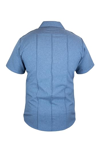 Image of First Class 100% Polyester Short Sleeve Men's Uniform Shirt White