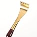 Anneome Natural Wood Back Scratcher with Brass Tip Portable Itch Relief Tool for All Ages Gentle Skin Lightweight Design for Easy Use