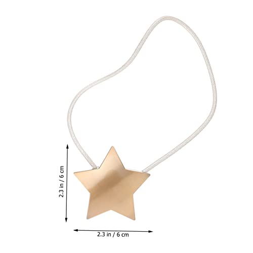 Alzapaños magnéticos para cortinas dorados OUdini hebilla de cuerda 6x6cm 4