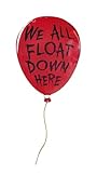 Flinelife We All Float Down Here Horror Decor,16x12,The Clown Balloon Hanging Sign - Perfect For Horror Movie Fans