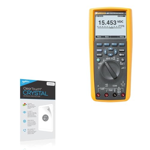 BoxWave Screen Protector Compatible With Fluke 287 - ClearTouch Crystal (2-Pack), HD Film Skin - Shields From Scratches