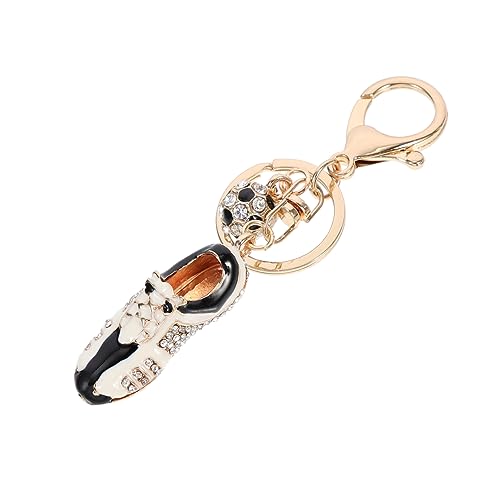 FOMIYES Soccer Key Ring Football Rhinestone Keychain Purse Pendant Sports Keychain Chic Rhinestone Design