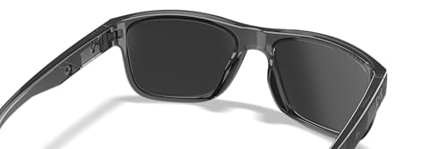Image of Wiley X Ovation Captivate Polarized Sunglasses, Safety Glasses for Men and Women, UV Eye Protection for Shooting, Fishing, Biking, and Extreme Sports, Crystal Gray Frames, Blue Mirror Tinted Lenses