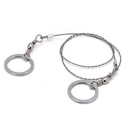 YARNOW 360° Rotating Stainless Steel Wire Saw Portable Emergency Tool for Wood Metal Plastic Camping