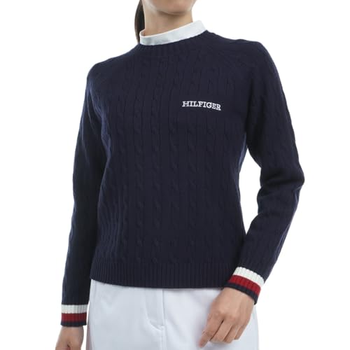 TOMMY HILFIGER GOLF ケーブル クルーネックセーター THLA478