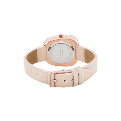 Image of Joker & Witch Verity 34mm Beige Dial 12mm Beige Faux Leather Watch for Women