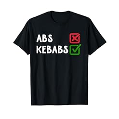 Snag this "Abs or Kebabs" Humorous Fitness Tee – Perfect for Foodie Gym Lovers! – Abs or Kebabs Quotes