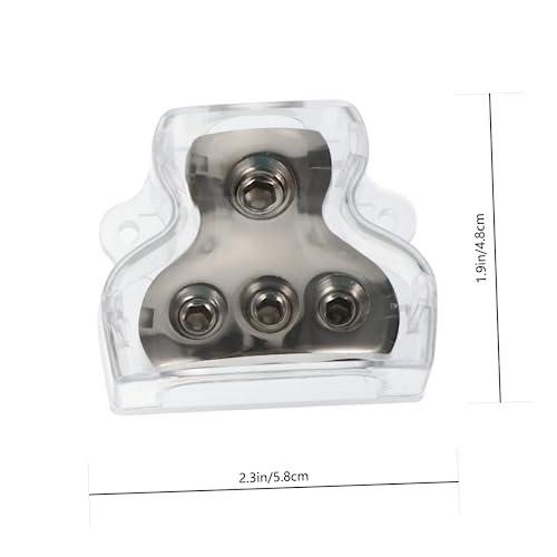 Bloques de distribución divisor de audio Lurrose de 2 piezas resistente a la corrosión 3
