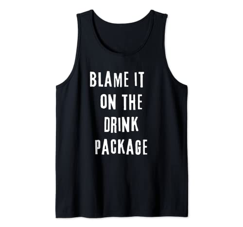 Blame It On The Drink Pack Cruise Sloshed Booze Novedad Camiseta sin Mangas
