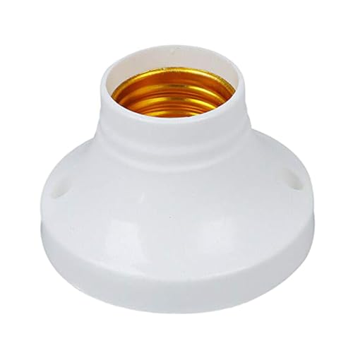 Image of DDLC Led Light Angle Bulb Holder for Wall, E27 Batten 2 Amp 220-240 Volts Lamp Holder for Led /Electric Bulb for Home Indoor Outdoor Use (White) (4 pc)