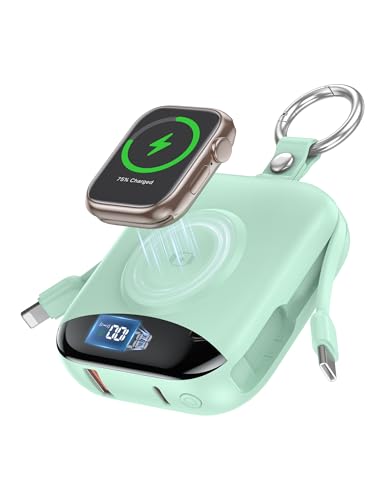 Ultra Green 10000mAh 22.5W Power Bank with Built-in Cables